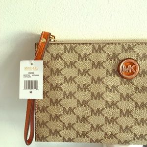 Michael Kors “Fulton” Large Zip Clutch/Wristlet